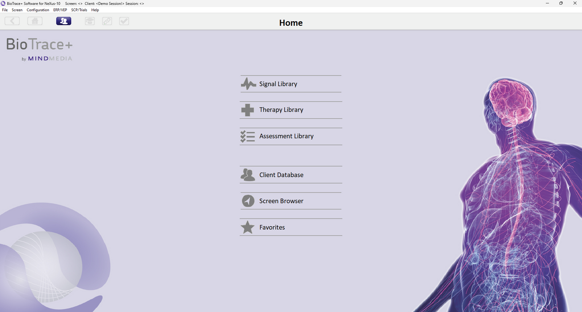 BioTrace+ – NeXus | NSET Mind Media